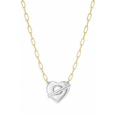 Κολιέ Καρδιά Με Κούμπωμα